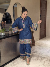 Cotton denim coord set